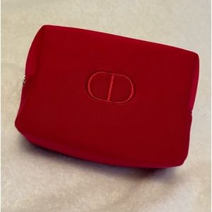 New Dior Red Beauty Makeup Pouch